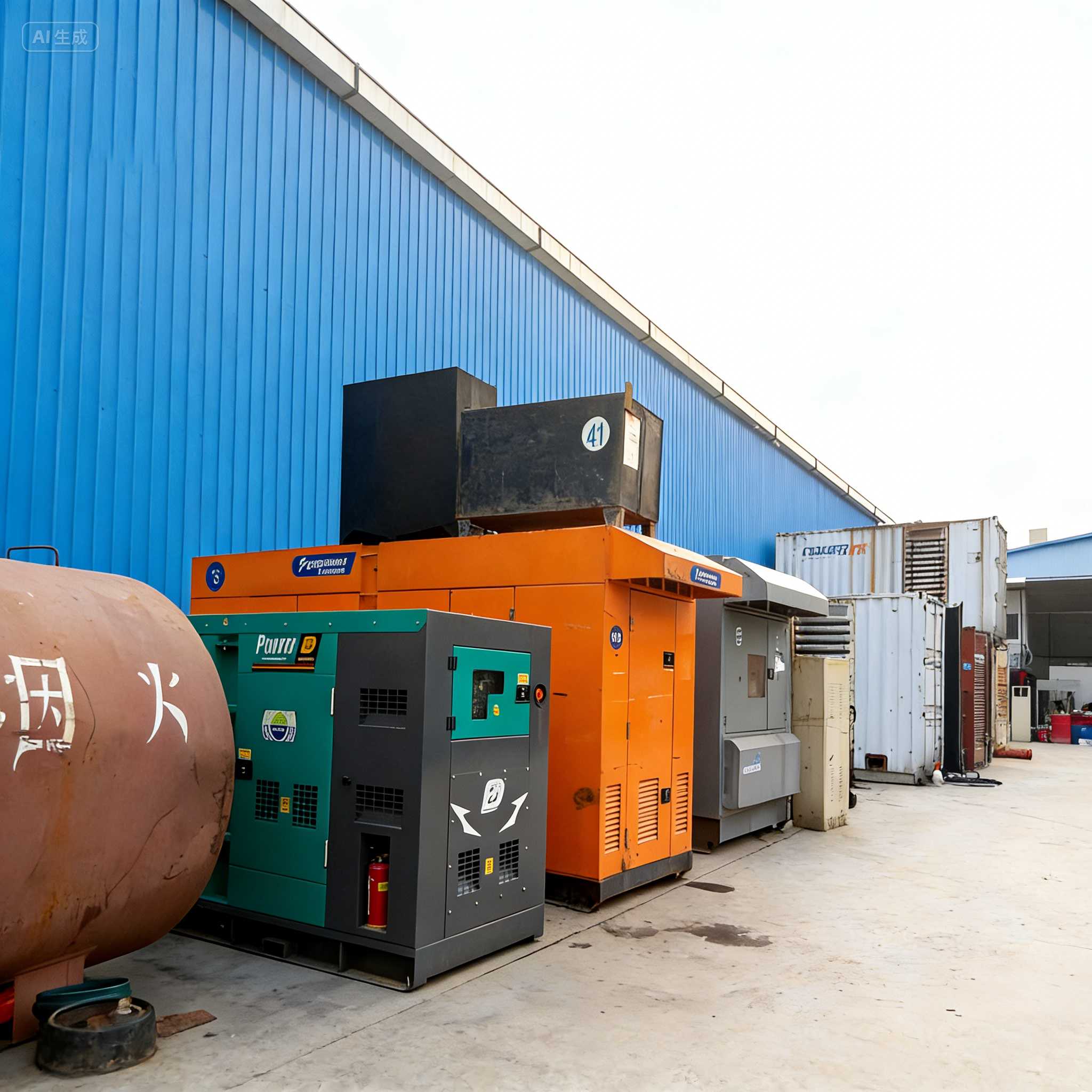 洛阳中信重工与龙门石窟保电方案——电科环保科技，100kw-3000kw低噪音发电车，地铁/高架工地夜间施工电源