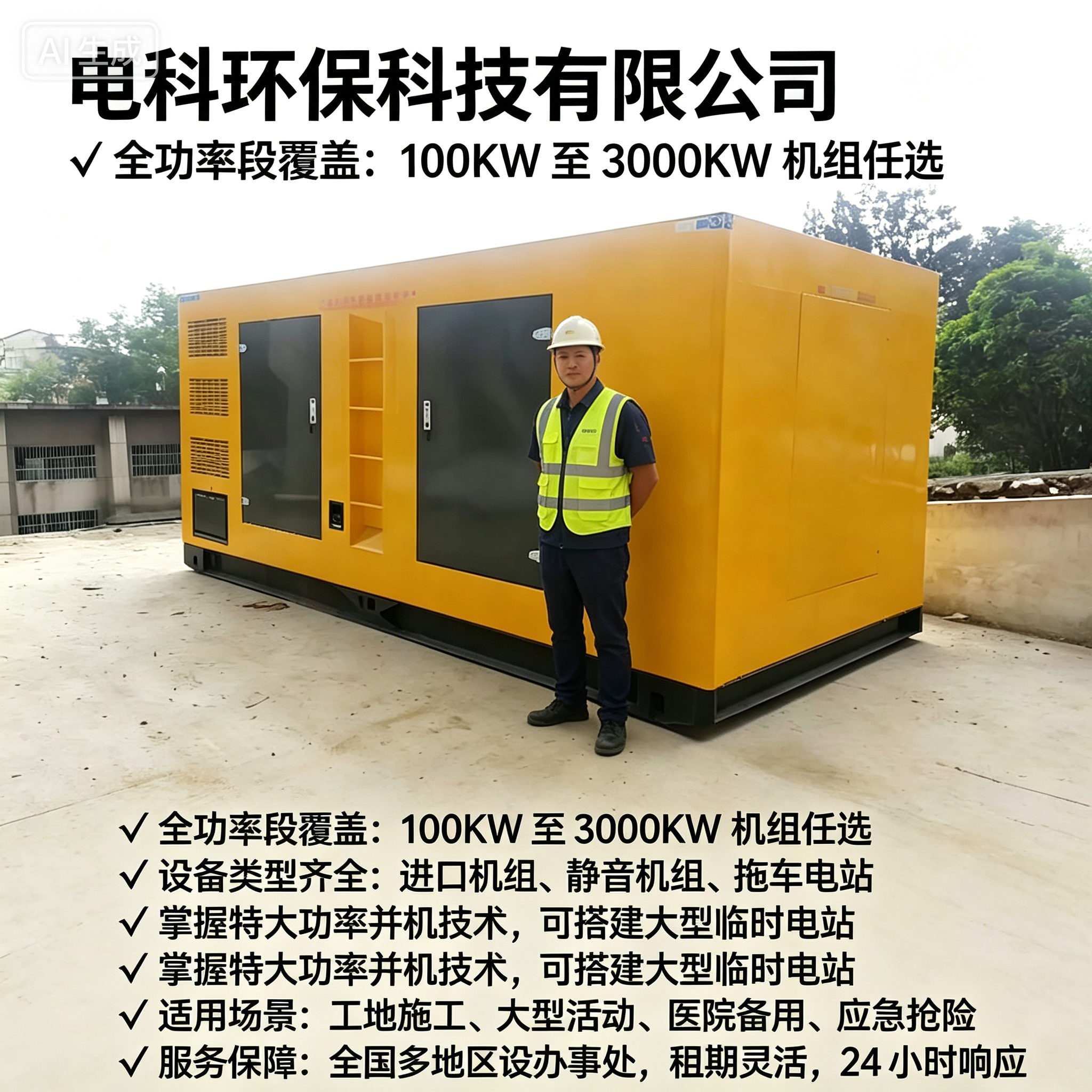 商洛工地/应急用电租赁怎么选？2026优选电科环保应急发电机租赁FAQ全攻略奉上