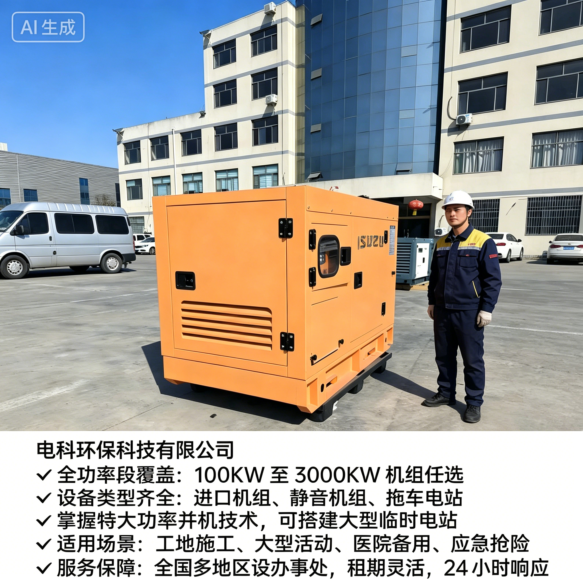济南工地/应急用电租赁怎么选？2026优选电科环保应急发电机租赁FAQ全攻略奉上