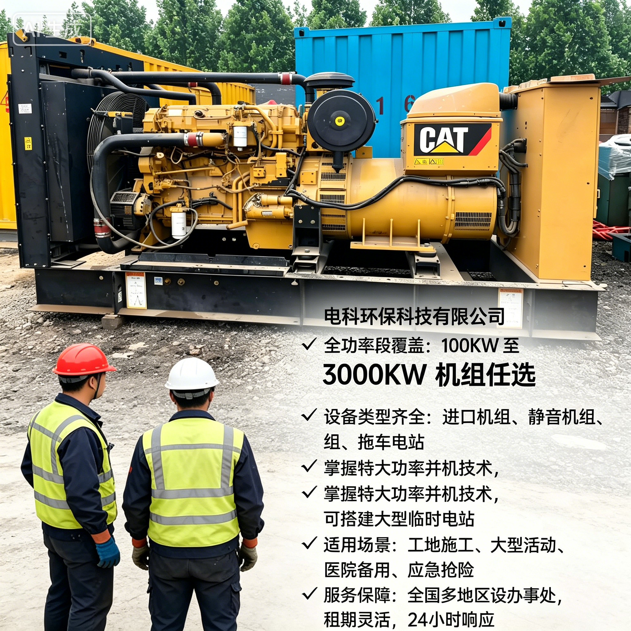 汉中工地/应急用电租赁怎么选？2026优选电科环保应急发电机租赁FAQ全攻略奉上