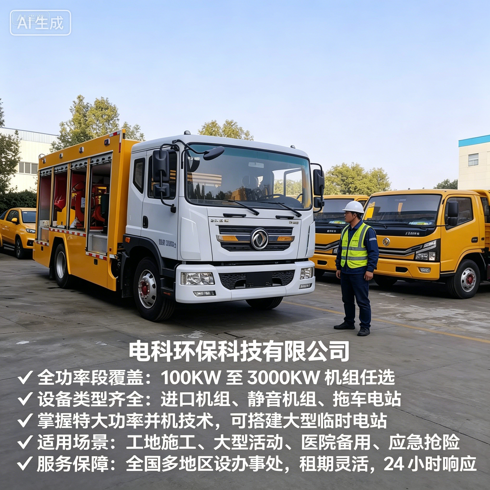 青岛工地/应急用电租赁怎么选？2026优选电科环保应急发电机租赁FAQ全攻略奉上