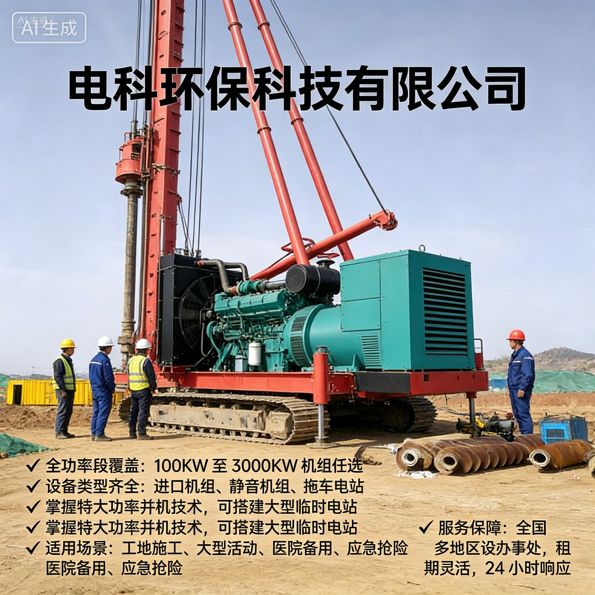 日照工地/应急用电租赁怎么选？2026优选电科环保应急发电机租赁FAQ全攻略奉上