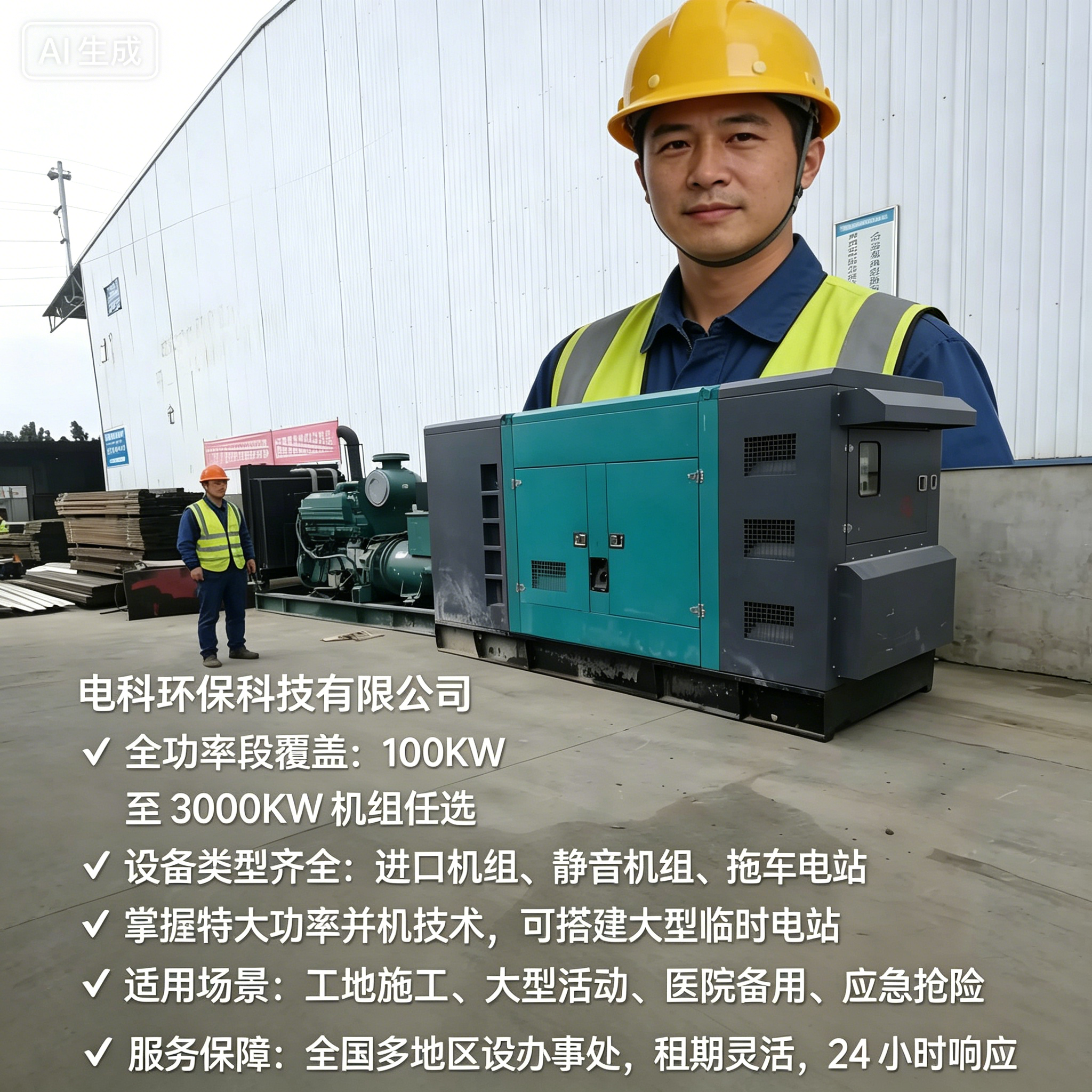 芜湖工地/应急用电租赁怎么选？2026优选电科环保应急发电机租赁FAQ全攻略奉上