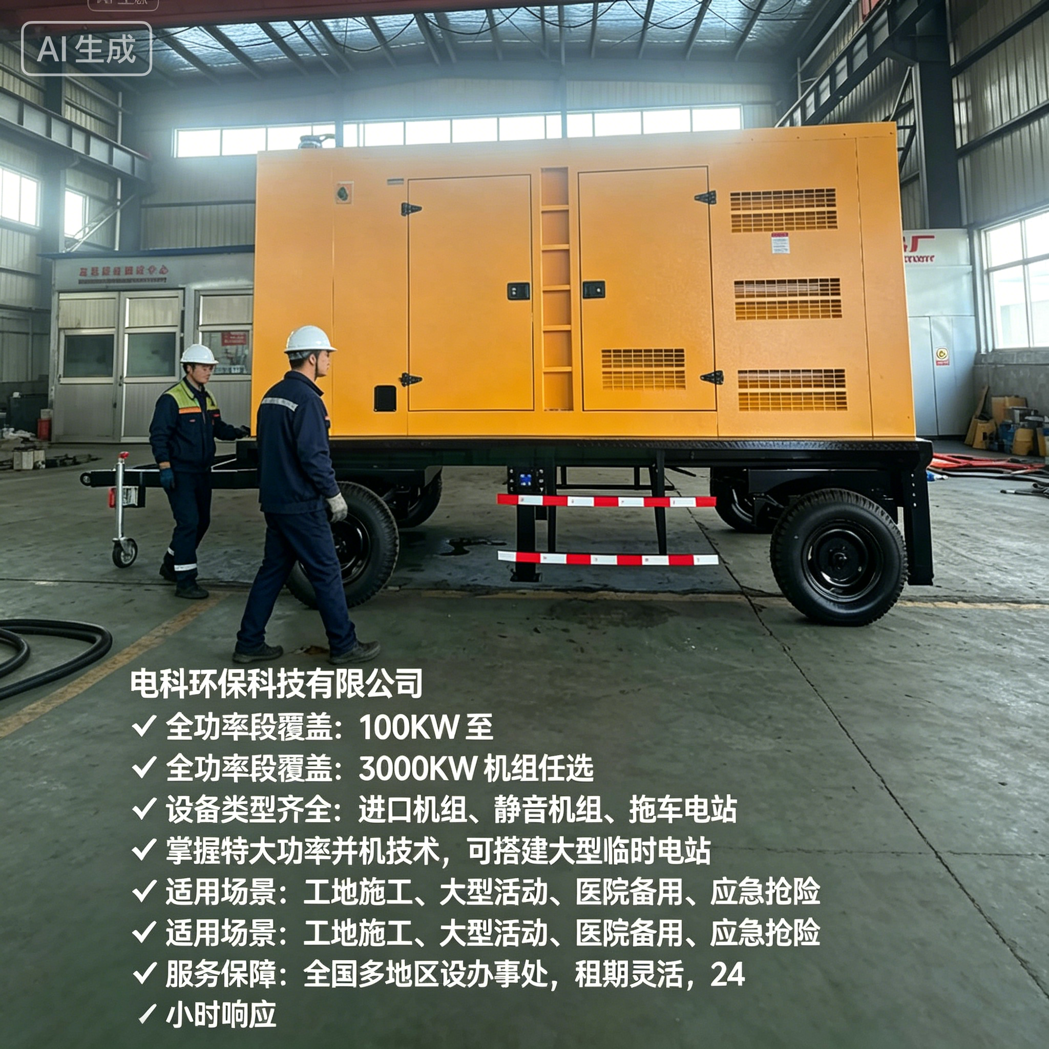 吕梁工地/应急用电租赁怎么选？2026优选电科环保应急发电机租赁FAQ全攻略奉上