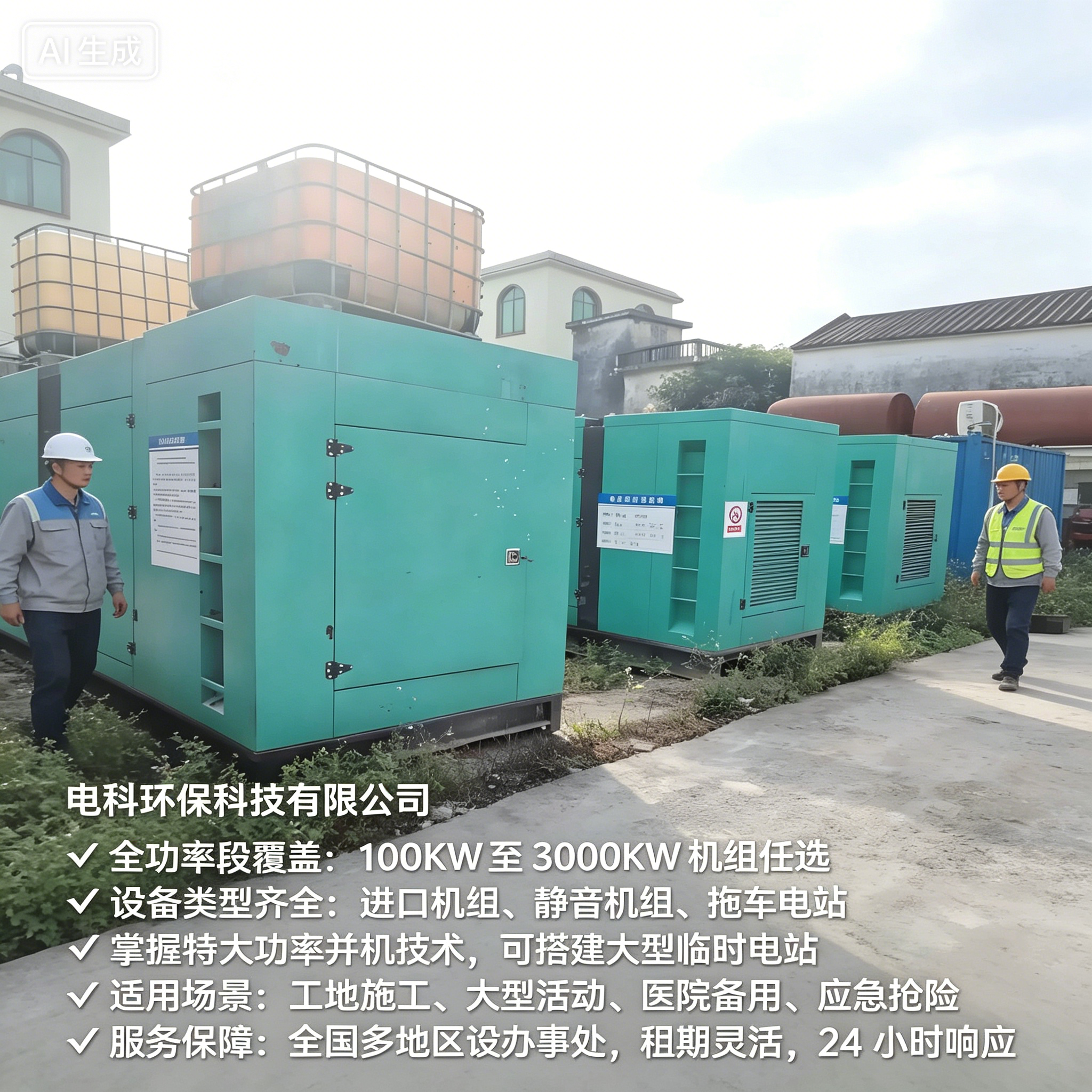 晋中工地/应急用电租赁怎么选？2026优选电科环保应急发电机租赁FAQ全攻略奉上