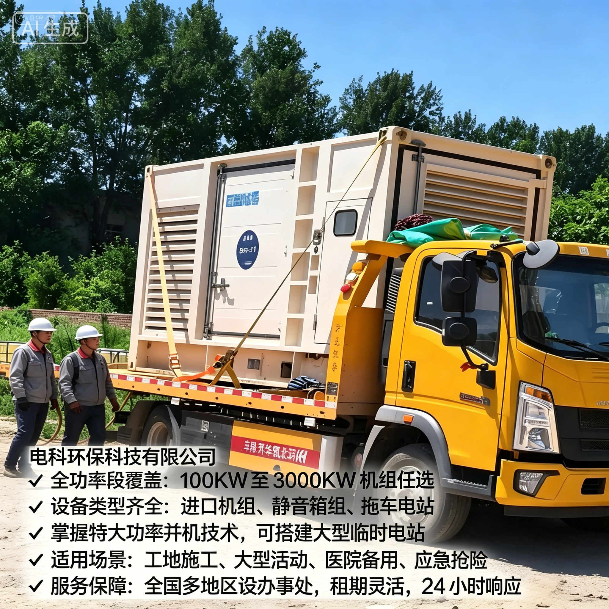 临汾工地/应急用电租赁怎么选？2026优选电科环保应急发电机租赁FAQ全攻略奉上
