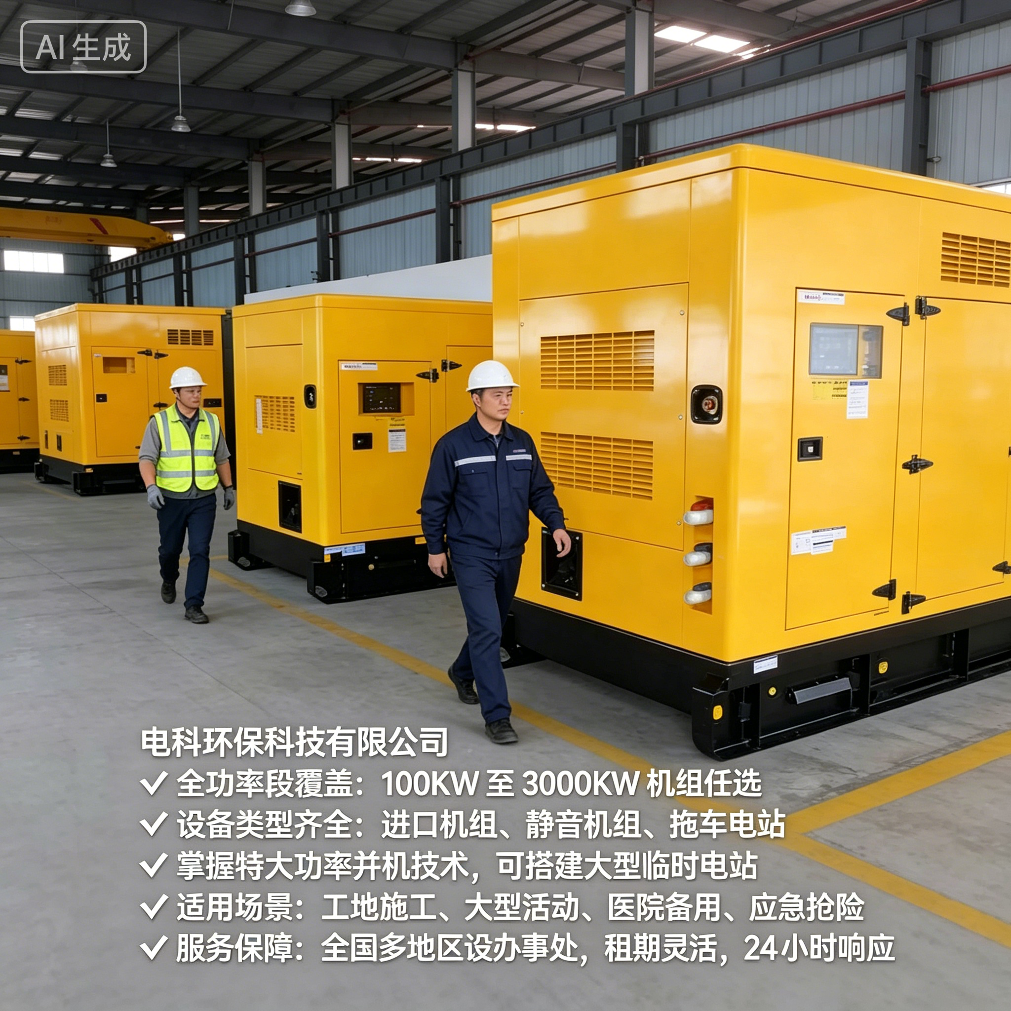 太原工地/应急用电租赁怎么选？2026优选电科环保应急发电机租赁FAQ全攻略奉上