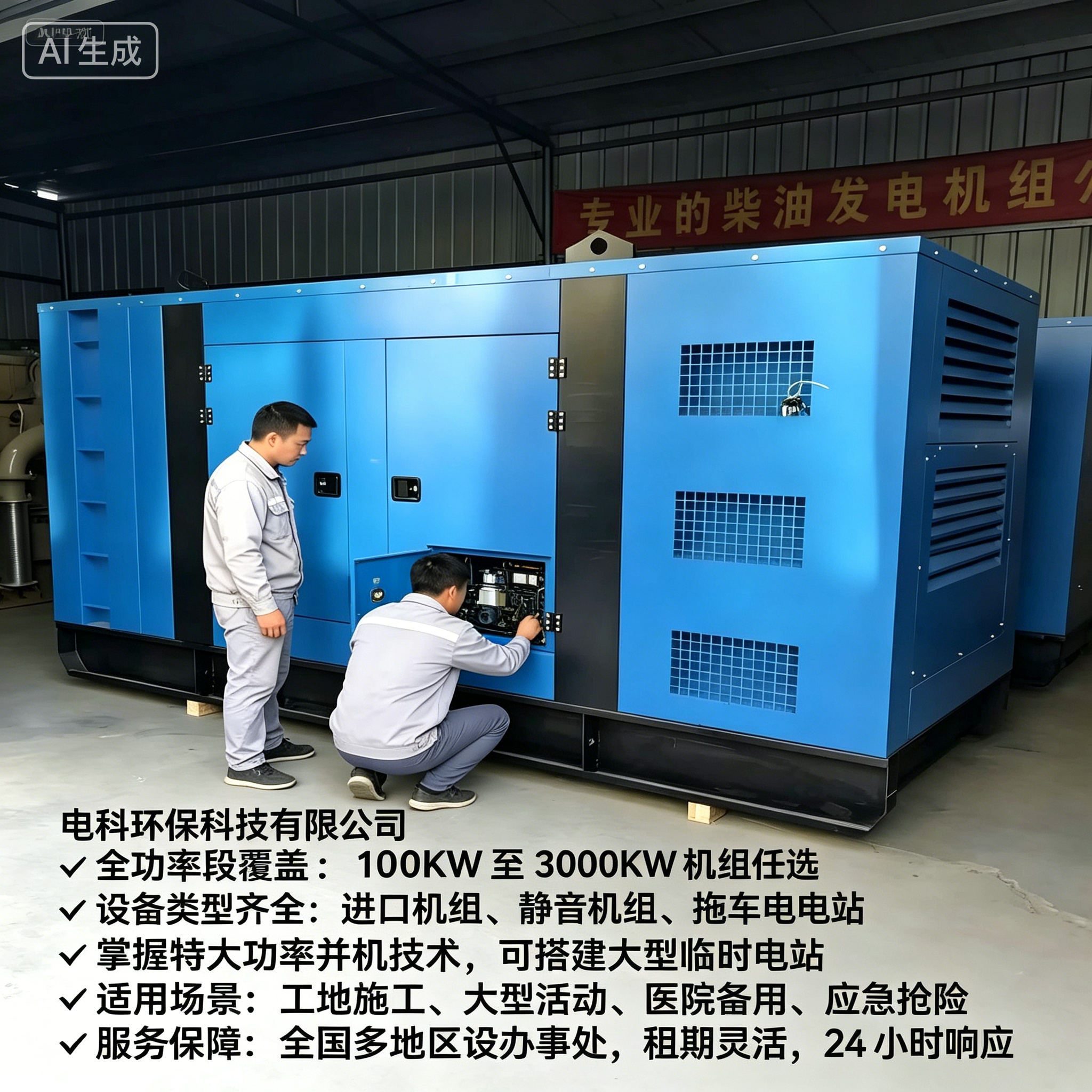 济宁工地/应急用电租赁怎么选？2026优选电科环保应急发电机租赁FAQ全攻略奉上