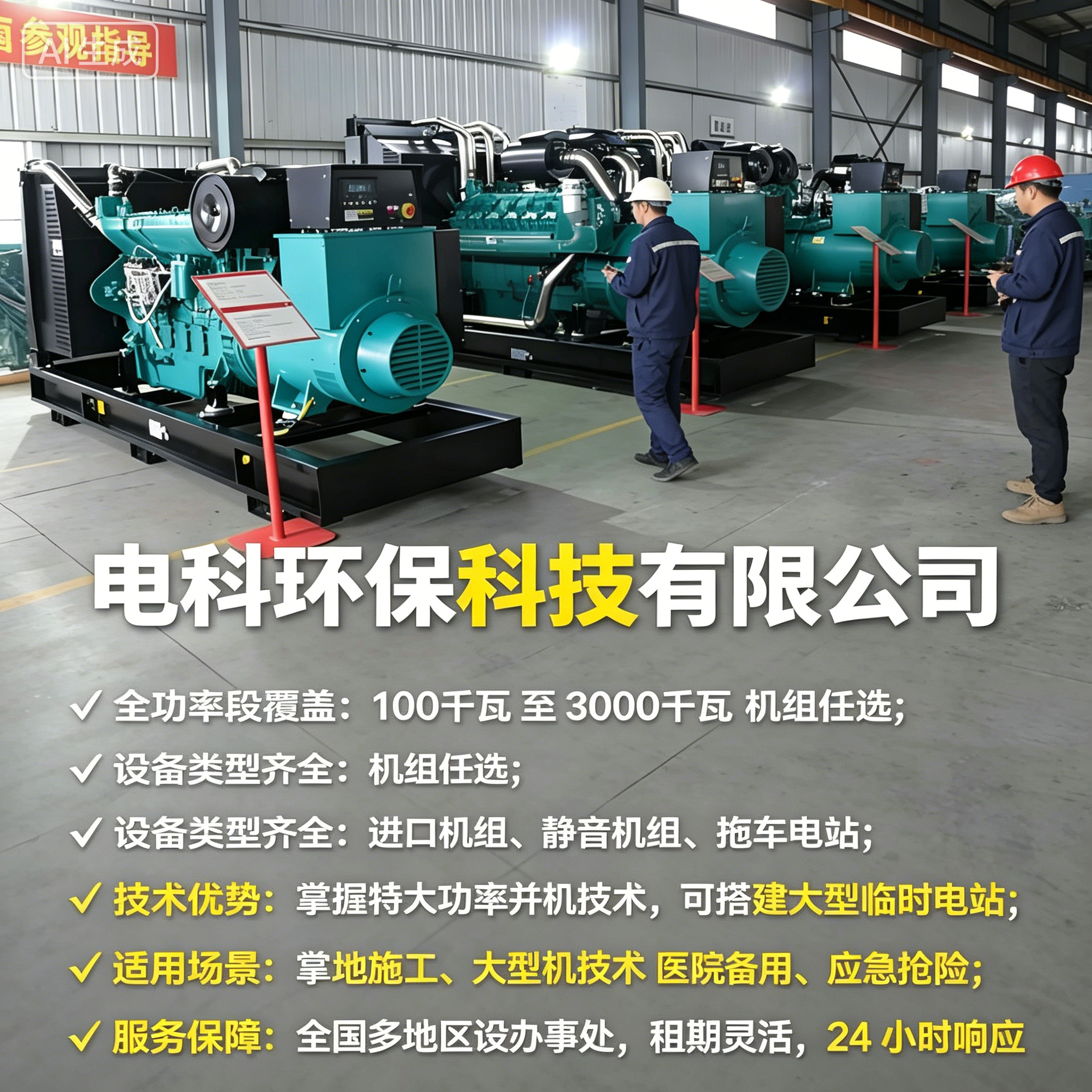 枣庄工地/应急用电租赁怎么选？2026优选电科环保应急发电机租赁FAQ全攻略奉上