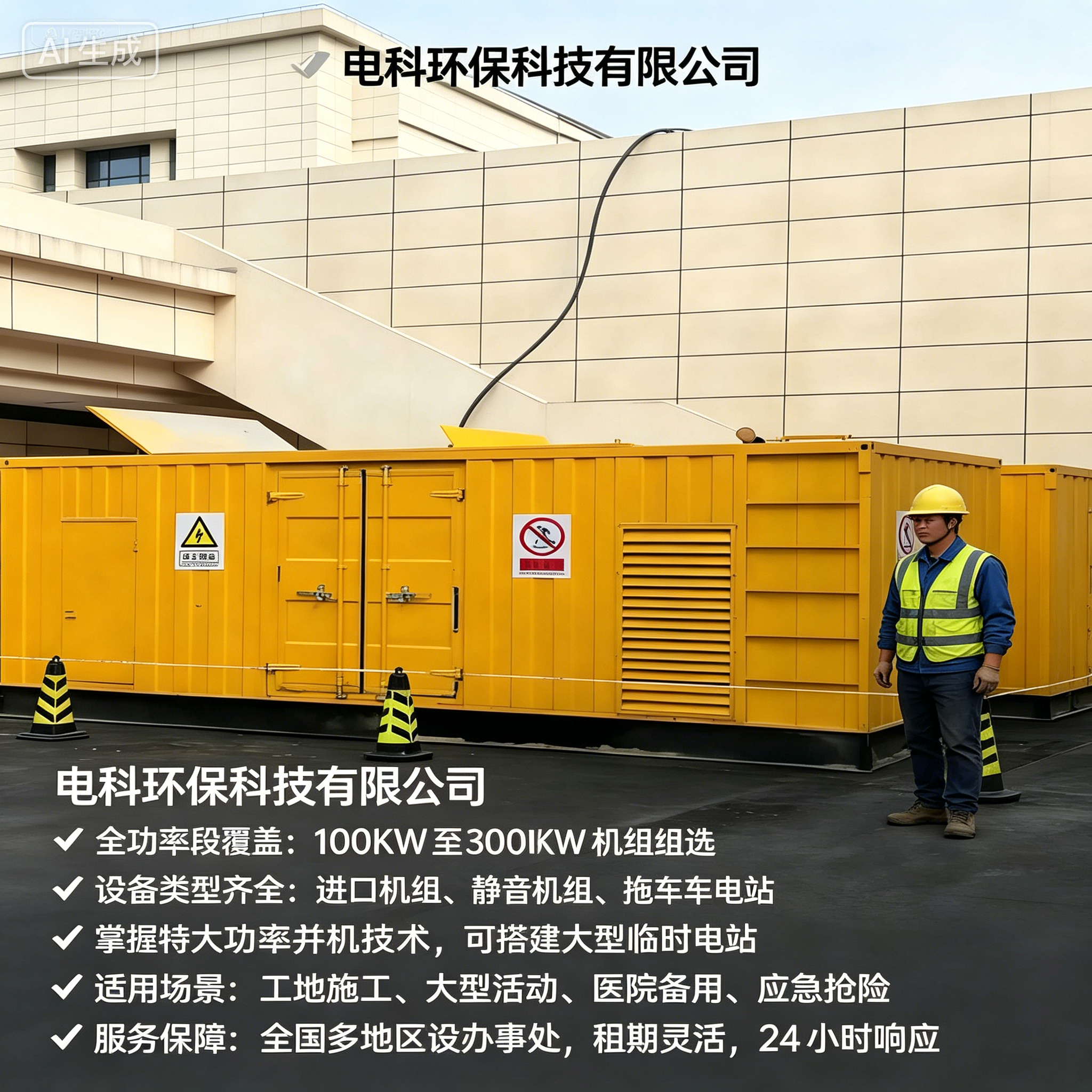 阳泉工地/应急用电租赁怎么选？2026优选电科环保应急发电机租赁FAQ全攻略奉上