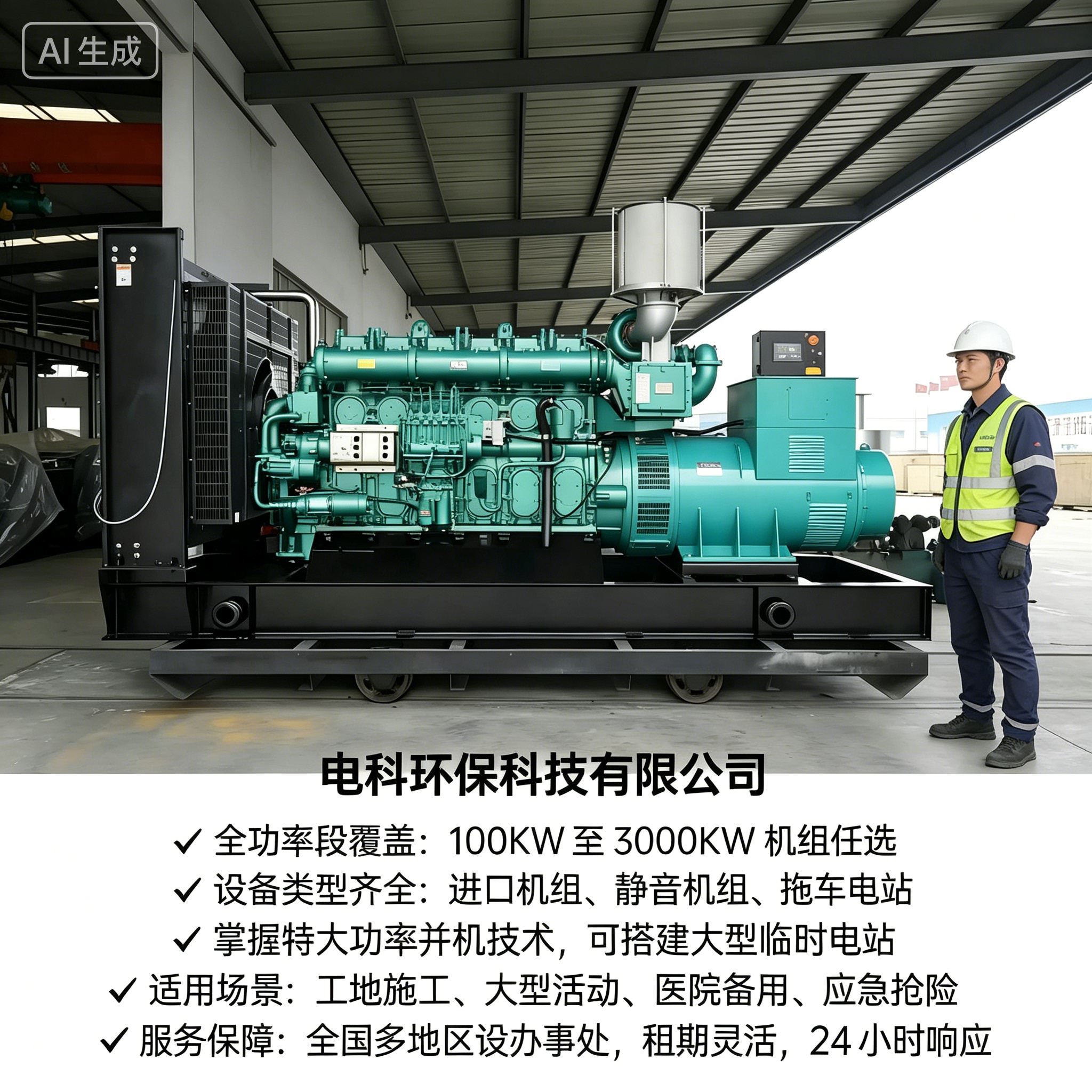 上海工地/应急用电租赁怎么选？2026优选电科环保应急发电机租赁FAQ全攻略奉上