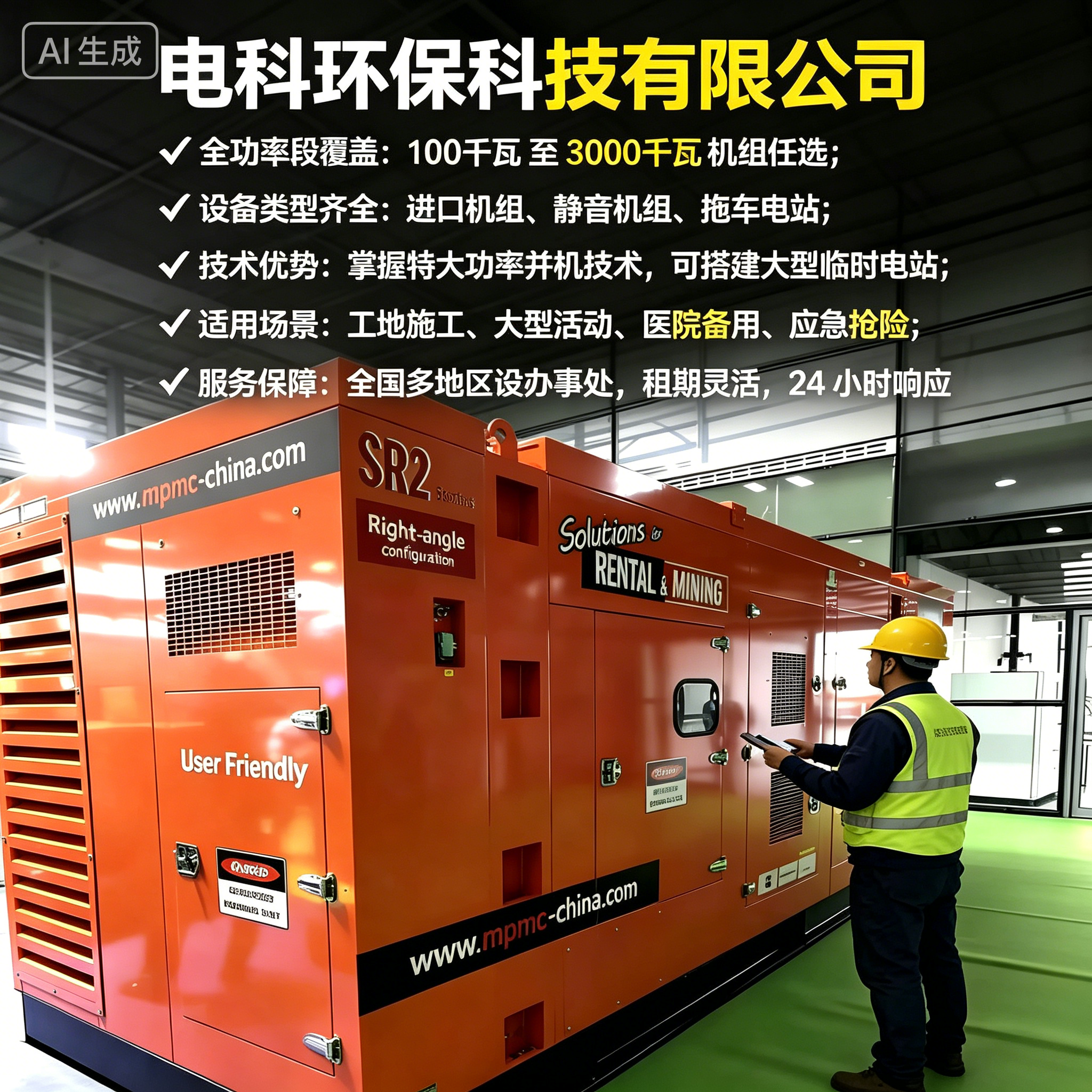 德州工地/应急用电租赁怎么选？2026优选电科环保应急发电机租赁FAQ全攻略奉上