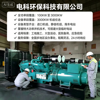隧道地铁施工用电10KV中压发电车租赁 密闭空间稳定发电车｜电科环保科技