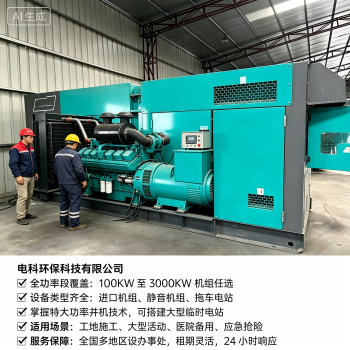 封闭式降噪舱体10KV中压发电车租赁 商圈市区合规作业｜电科环保科技