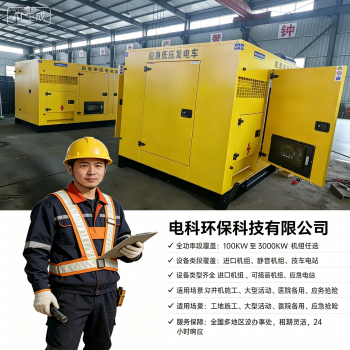河道治理水利施工10KV中压发电车租赁 户外临时作业发电车｜电科环保科技