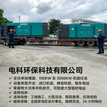 自带拖车移动便捷10KV中压发电车租赁 转场运输高效省心｜电科环保科技