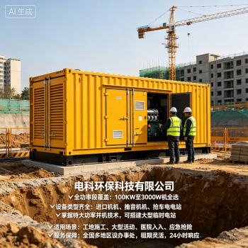 柴油发电机出租_环保静音_大型工程临时供电找电科环保