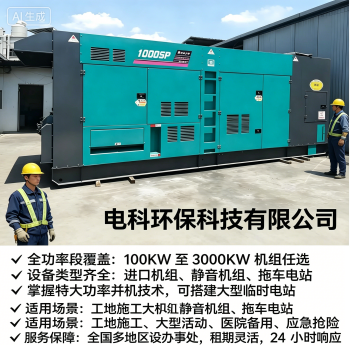 错峰发电发电机租赁方案，有效降低企业用电开支